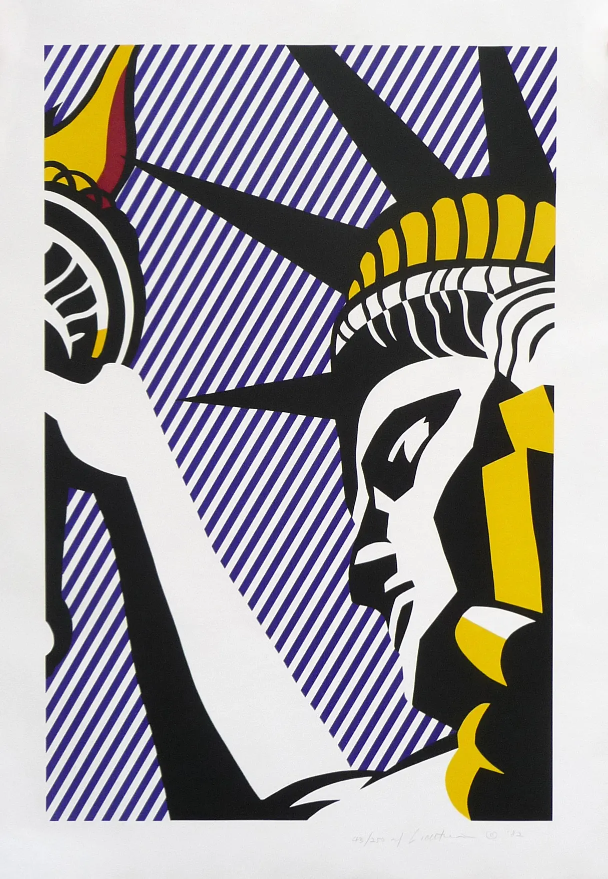 Statue of Liberty art deco poster.