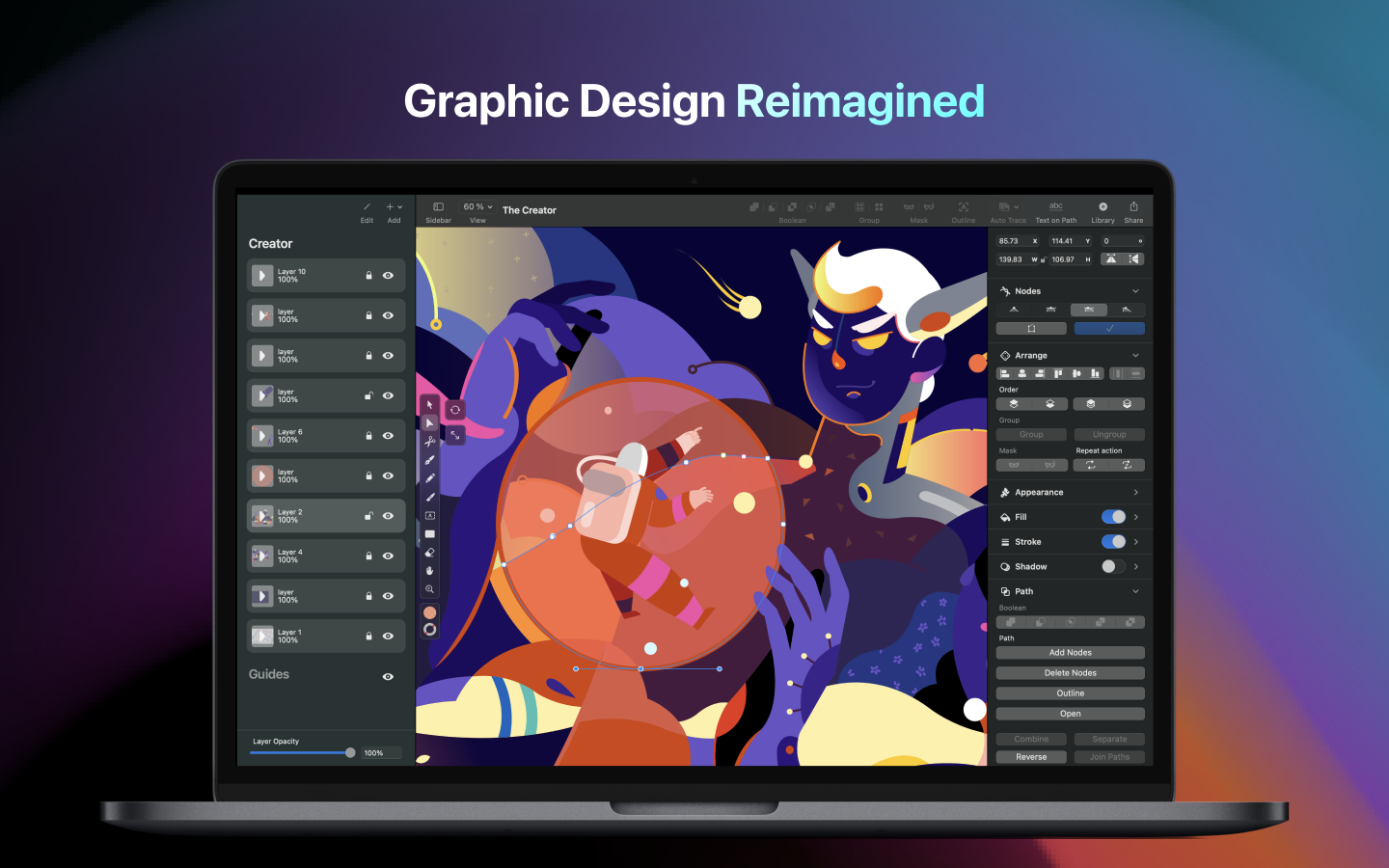 Graphic design reimagined with Vectornator