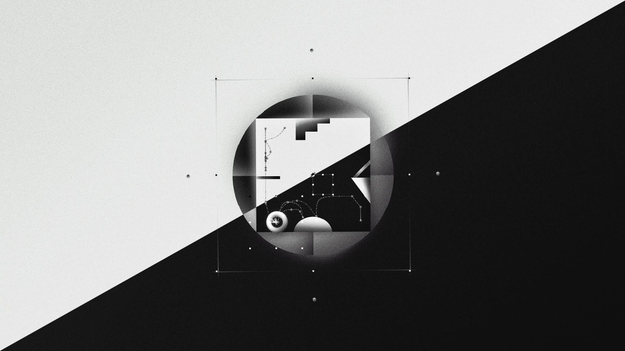 black square motion design art