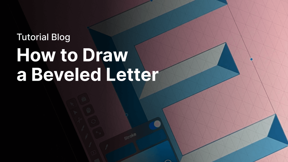 How to Draw a Beveled Letter with Vectornator