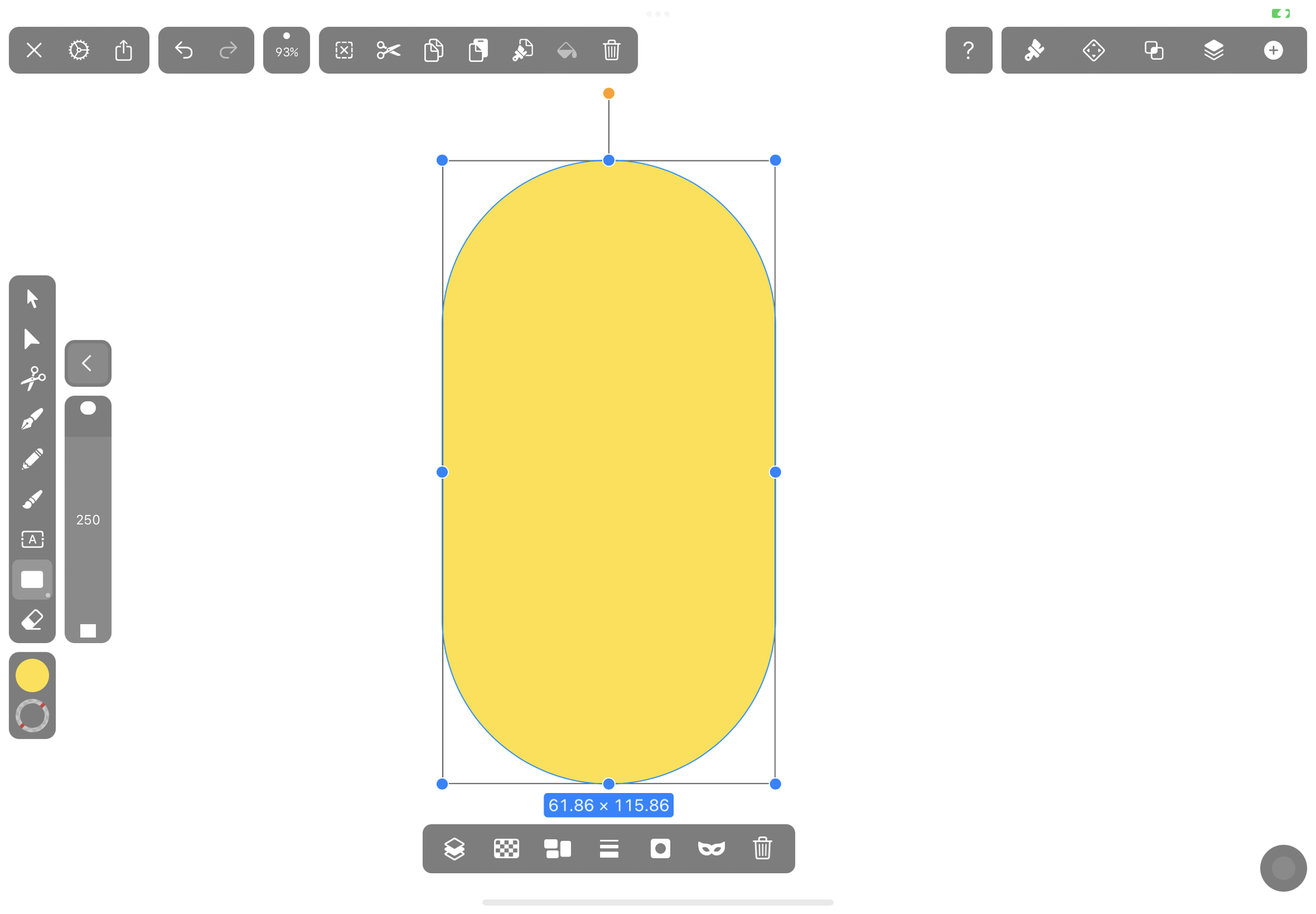 Drawing the shape of a minion
