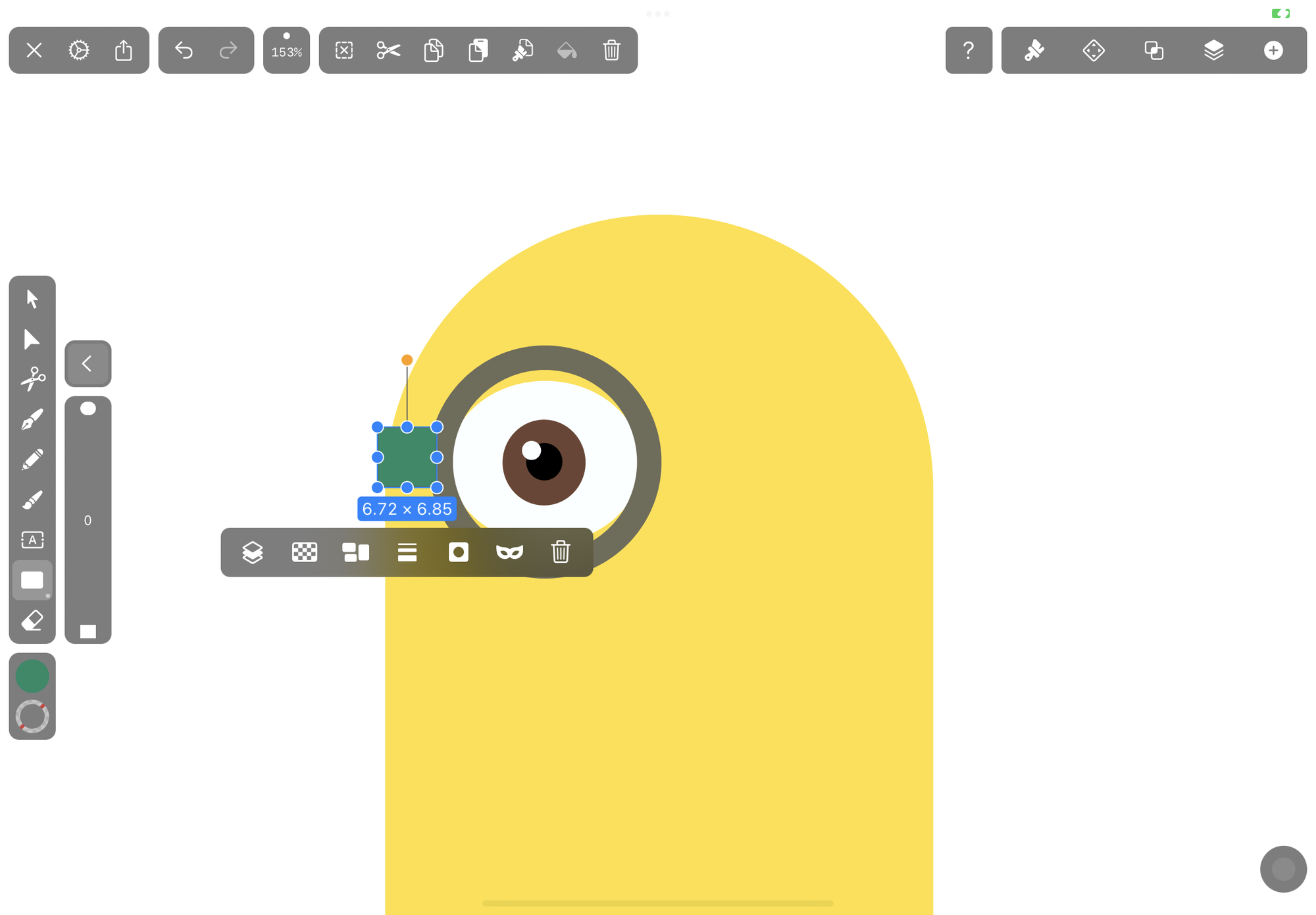 How to draw a minion goggle strap