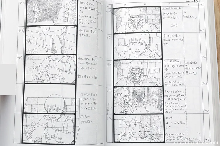 Anime storyboard images