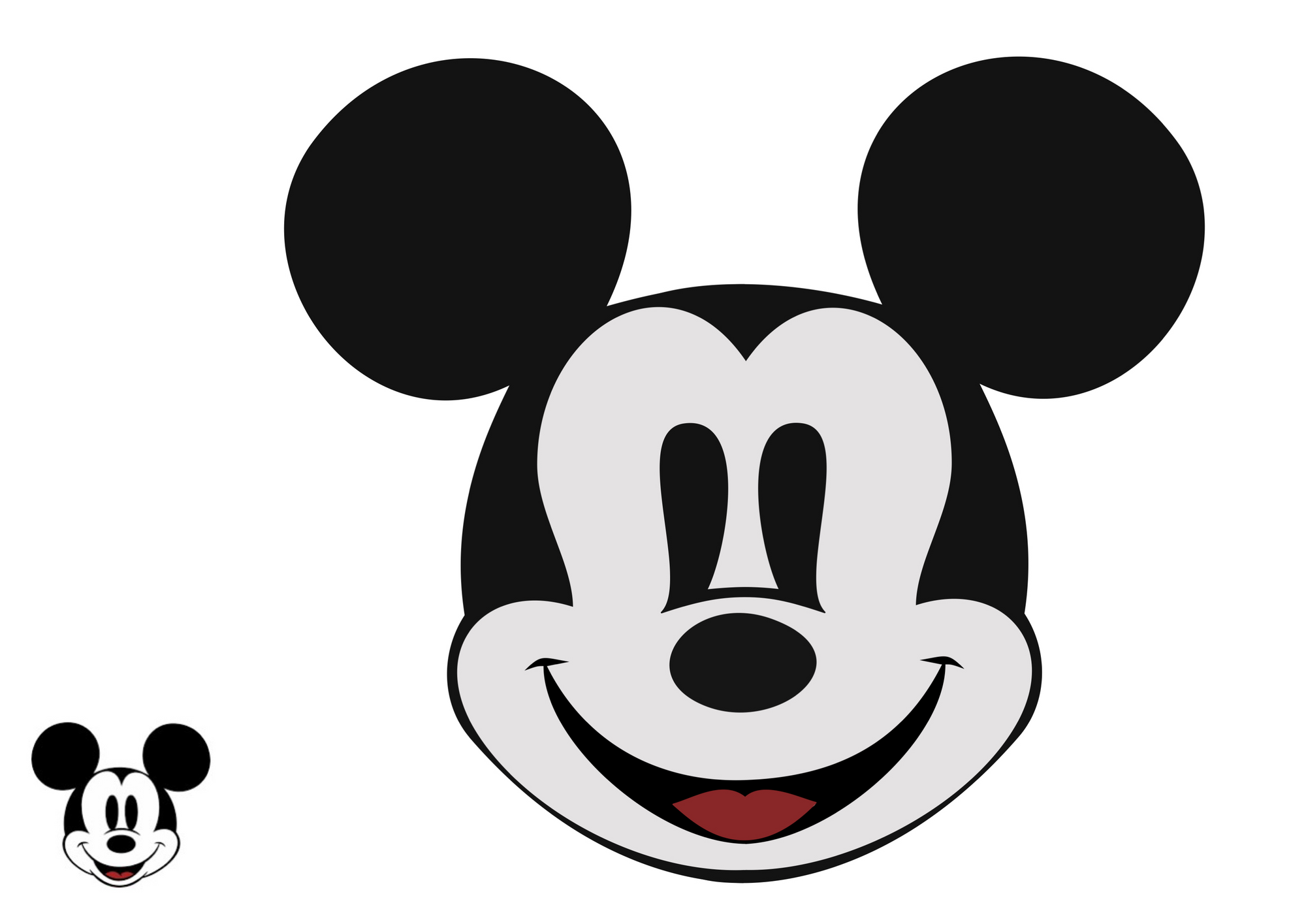 Two Mickey Mouse heads