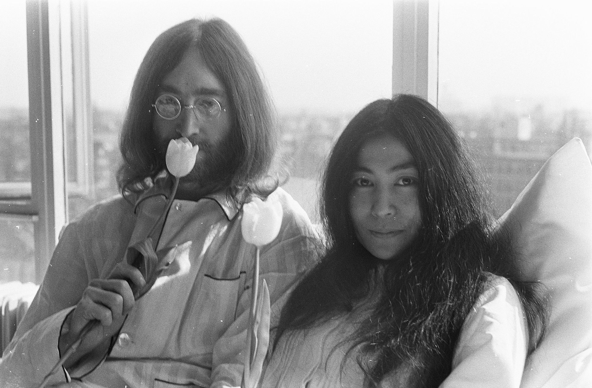 Bed-in For Peace at the Hilton Hotel in Amsterdam with Yoko Ono and John Lennon