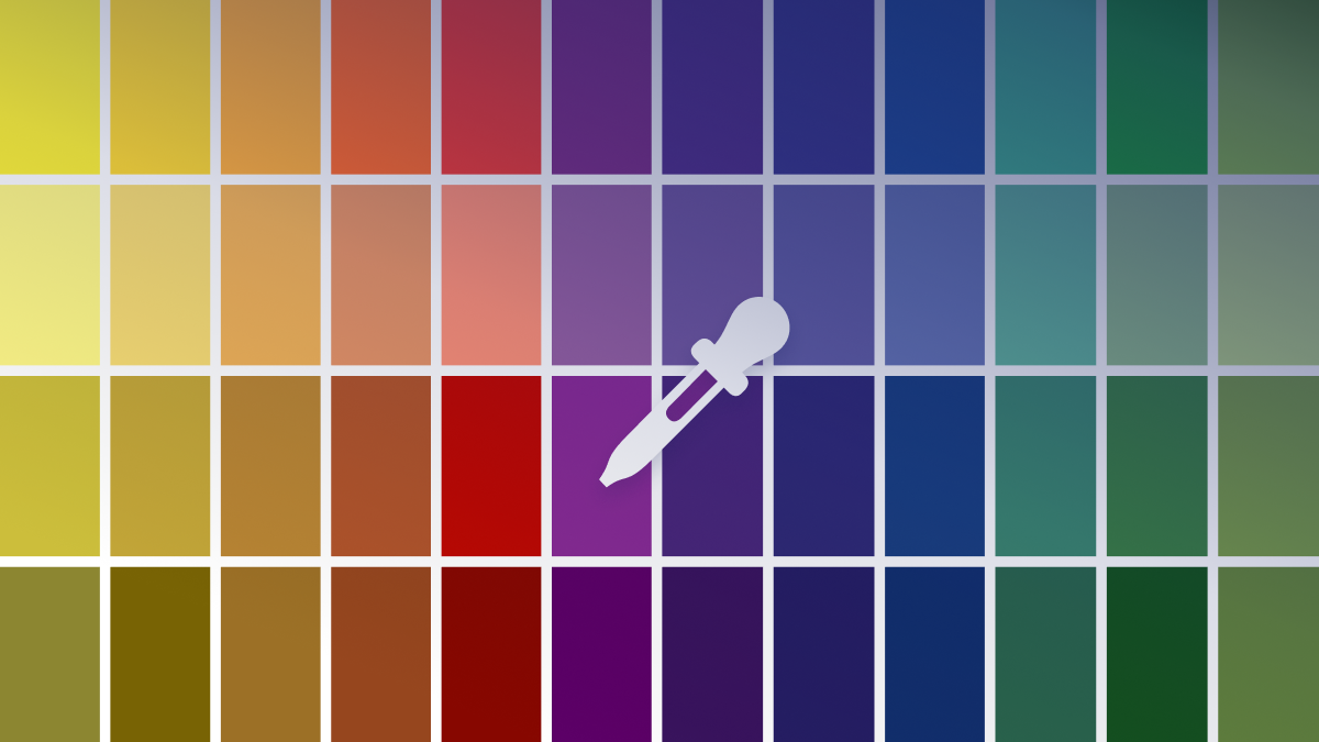 Color palette with color picker 